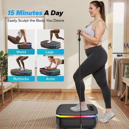 Glow Vibration Plate – Lymphatic Drainage & Full Body Workout