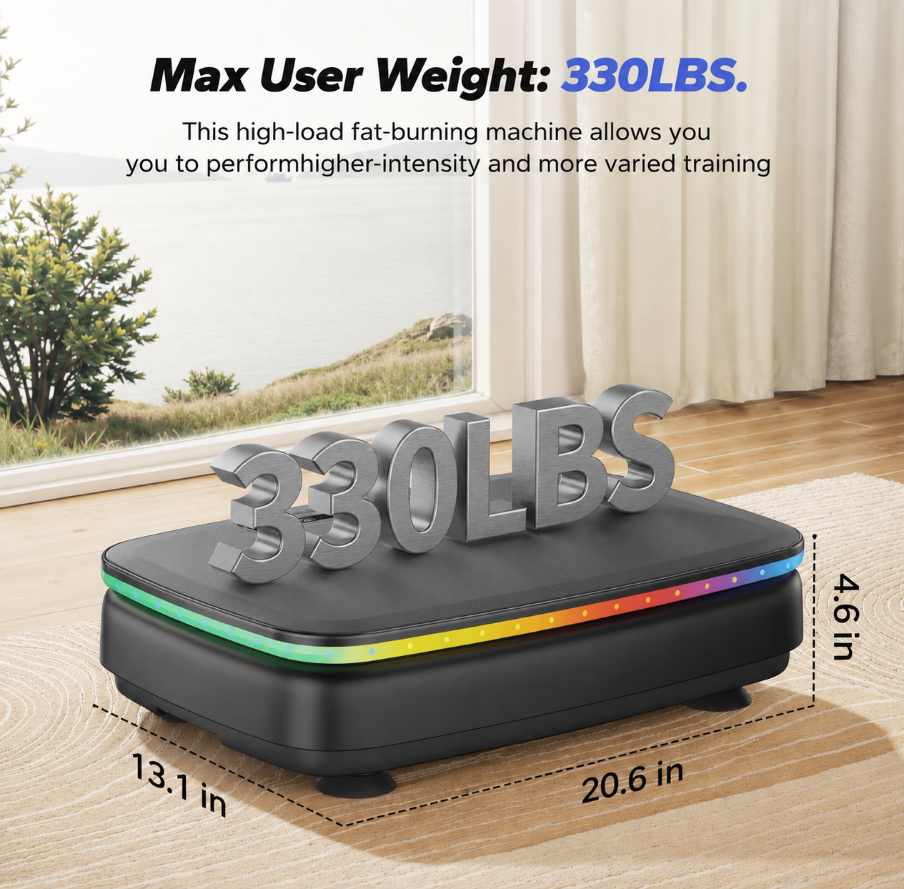 Glow Vibration Plate – Lymphatic Drainage & Full Body Workout