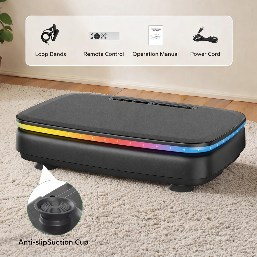 Glow Vibration Plate – Lymphatic Drainage & Full Body Workout