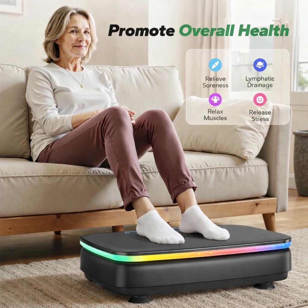 Glow Vibration Plate – Lymphatic Drainage & Full Body Workout
