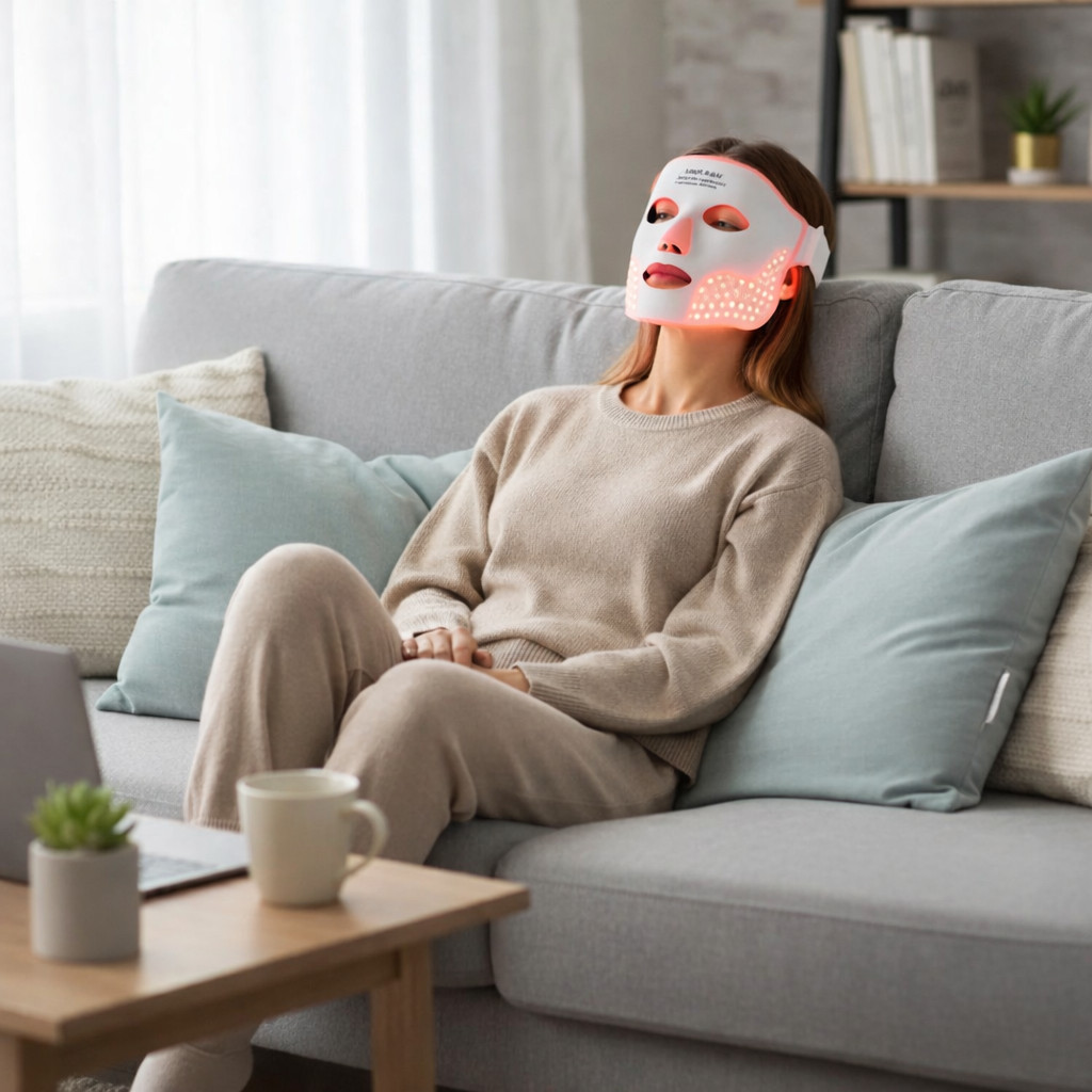 Infrared Red Light Therapy Mask for Face & Skin Rejuvenation