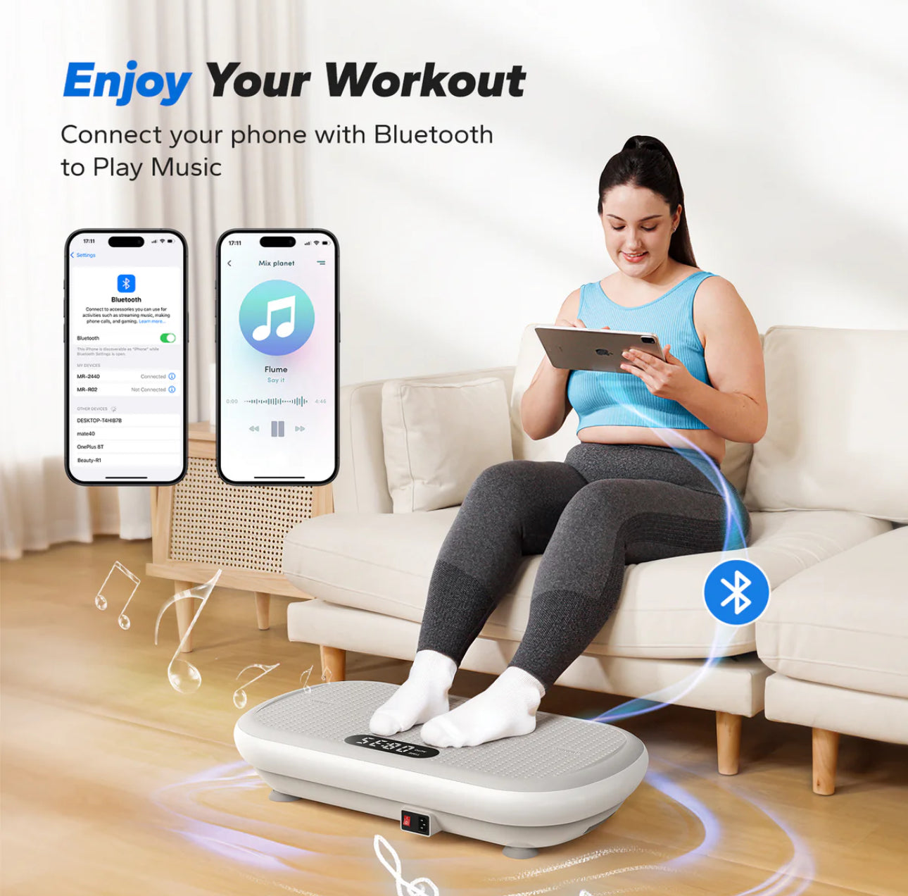Elite XL Vibration Plate – Lymphatic Drainage & Full Body Workout