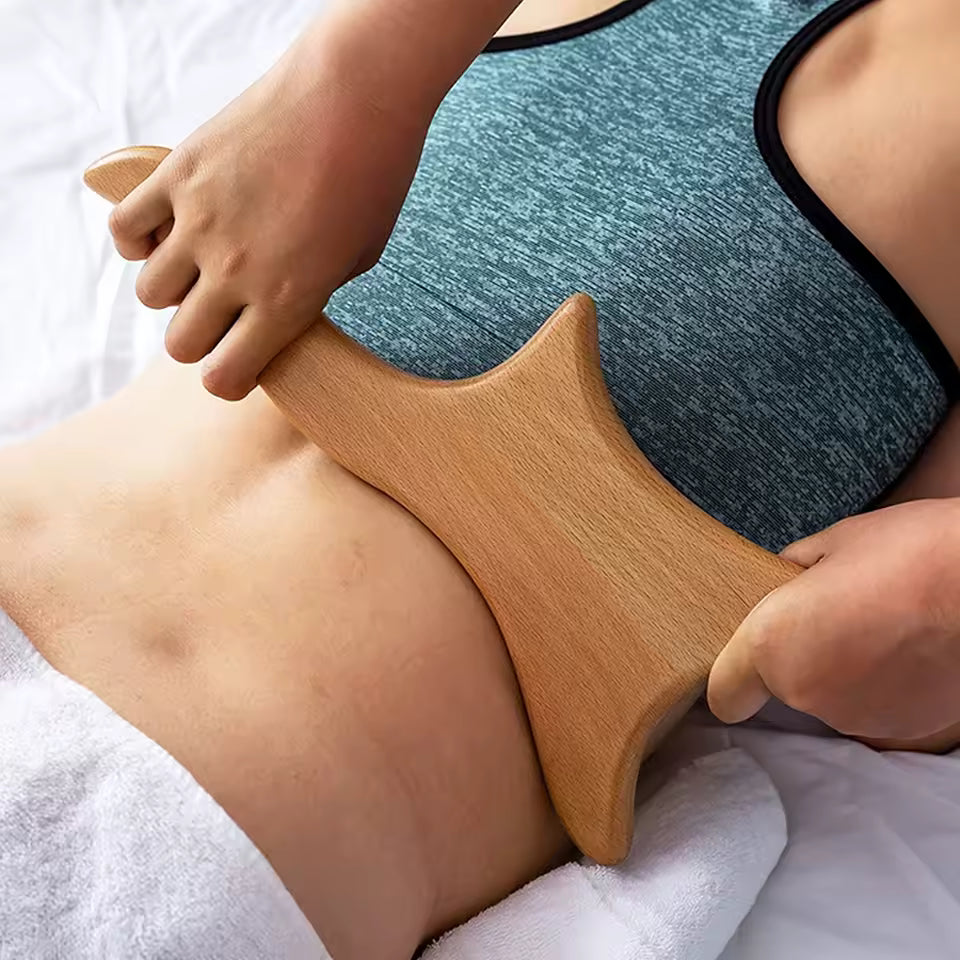 Wooden Lymphatic Drainage Six Piece Body Tool Set